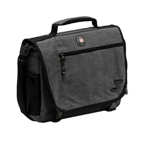 SWISS GEAR ZIN Cotton Briefcase for 14.1 Laptop,  GreyOrganization compartments